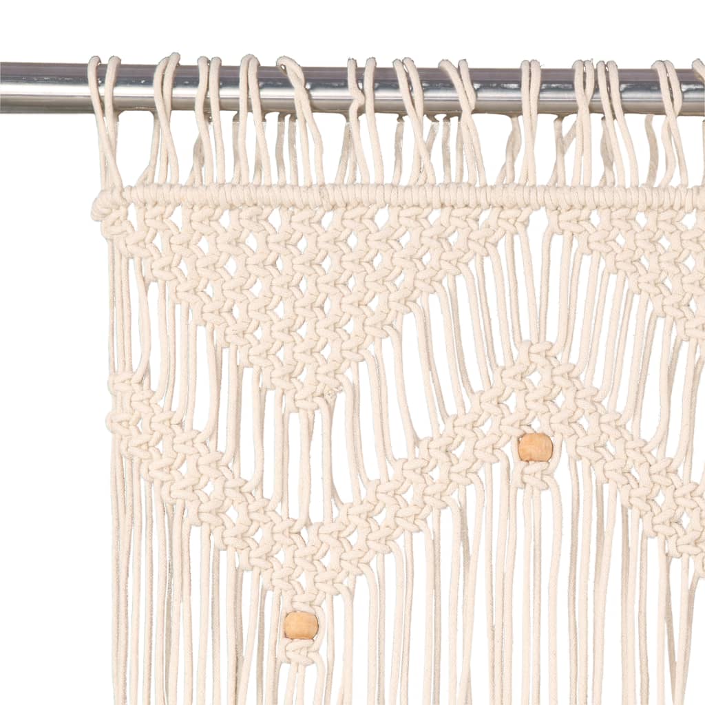 vidaXL Perdea macrame, 140 x 240 cm, bumbac