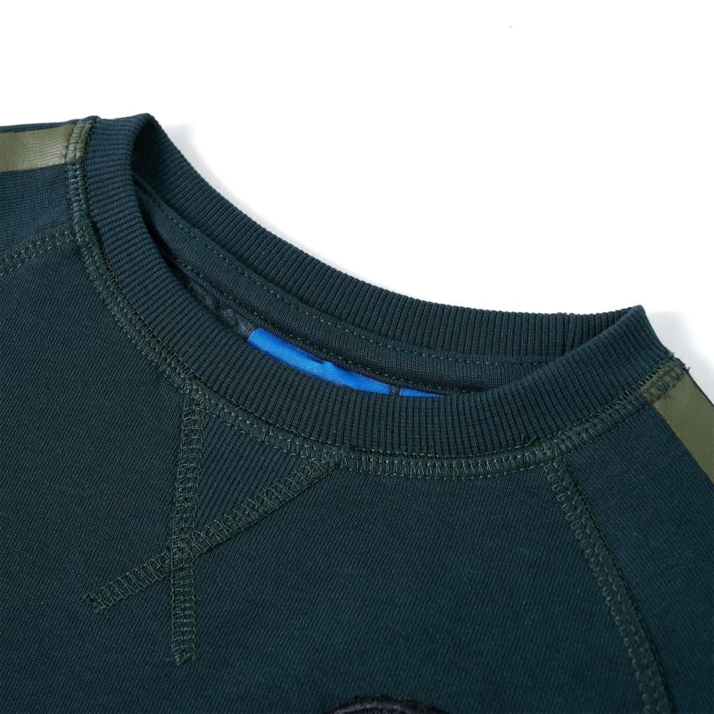 Bluzon pentru copii, verde mușchi, 140