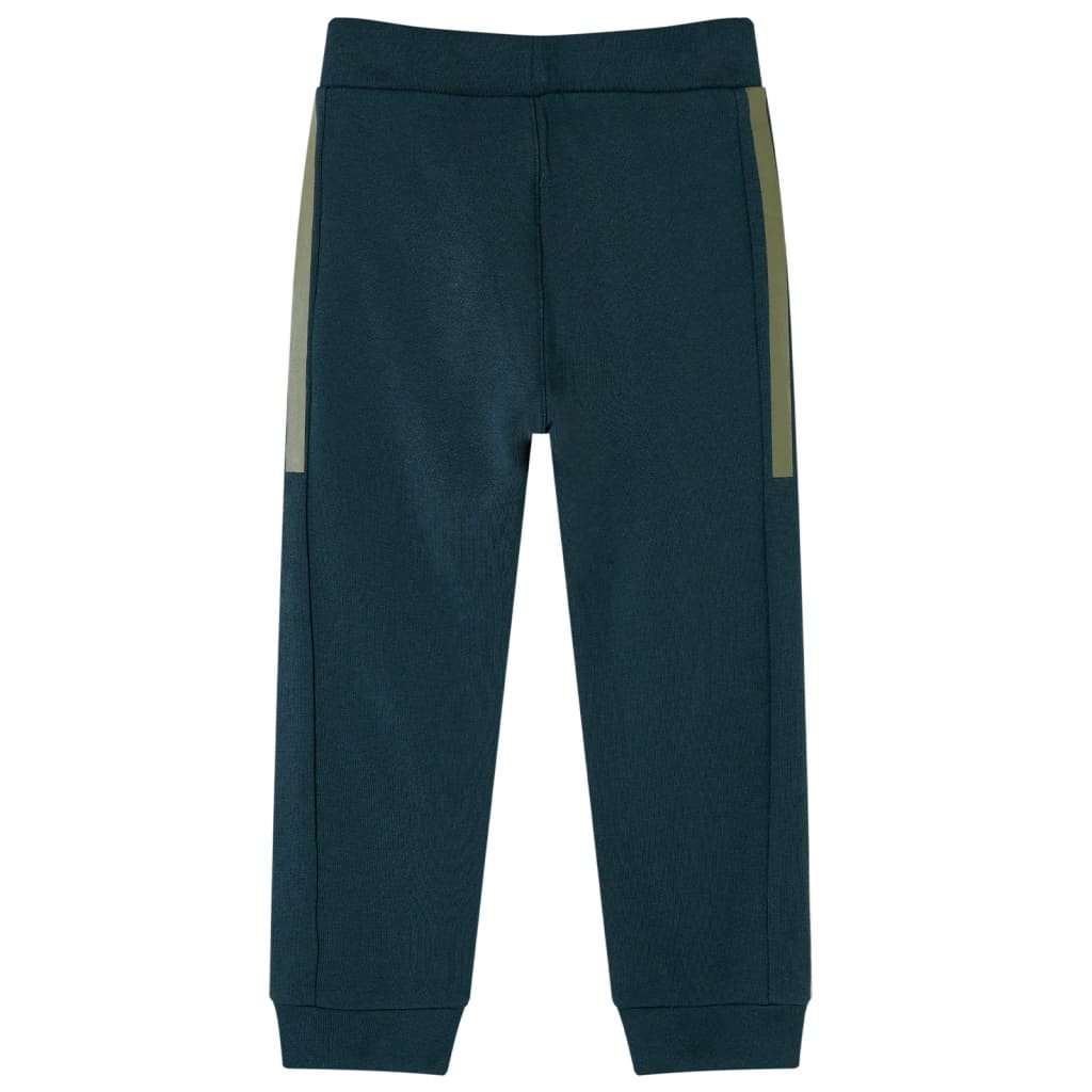 Pantaloni de trening pentru copii cu cordon verde mușchi 104