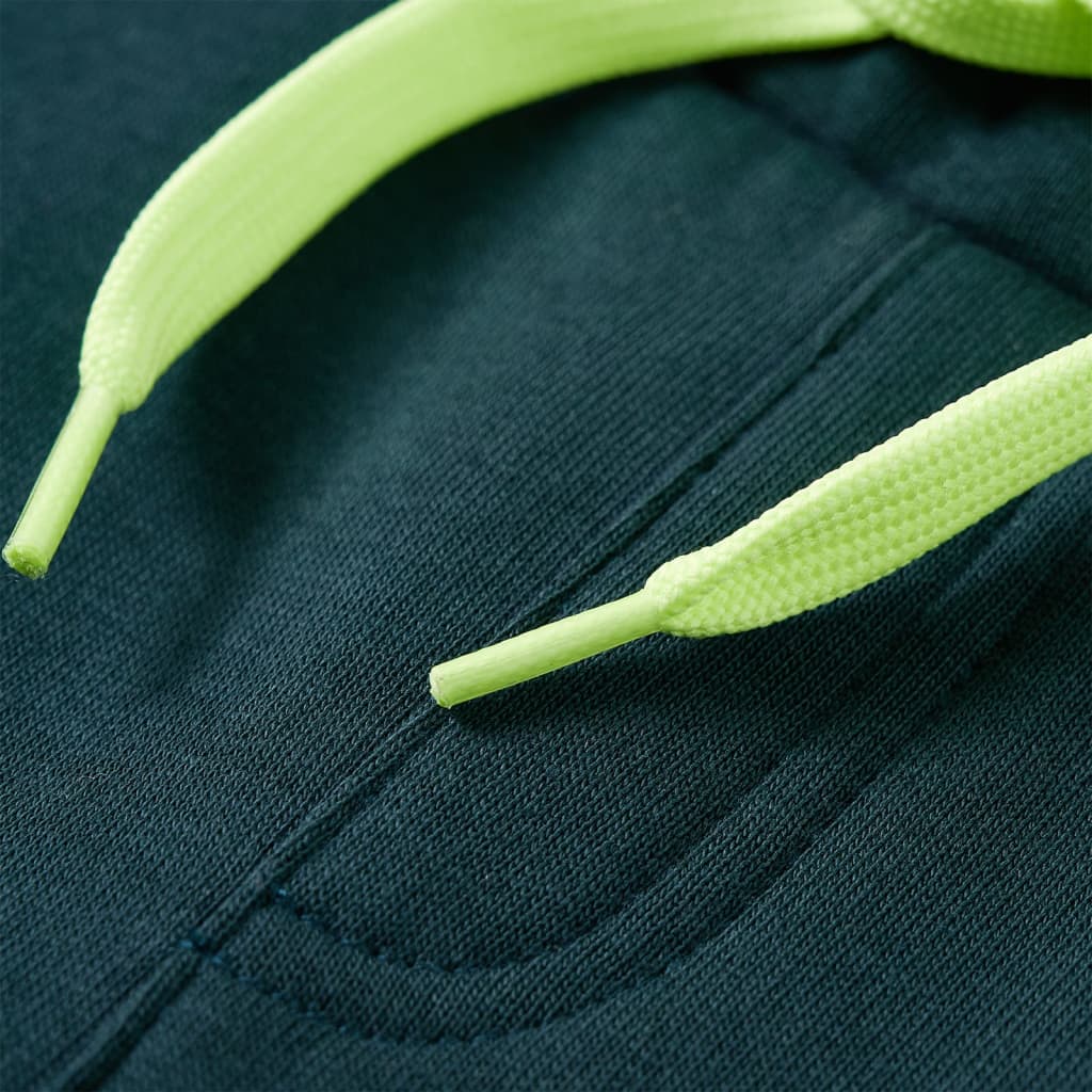 Pantaloni de trening pentru copii cu cordon verde mușchi 128