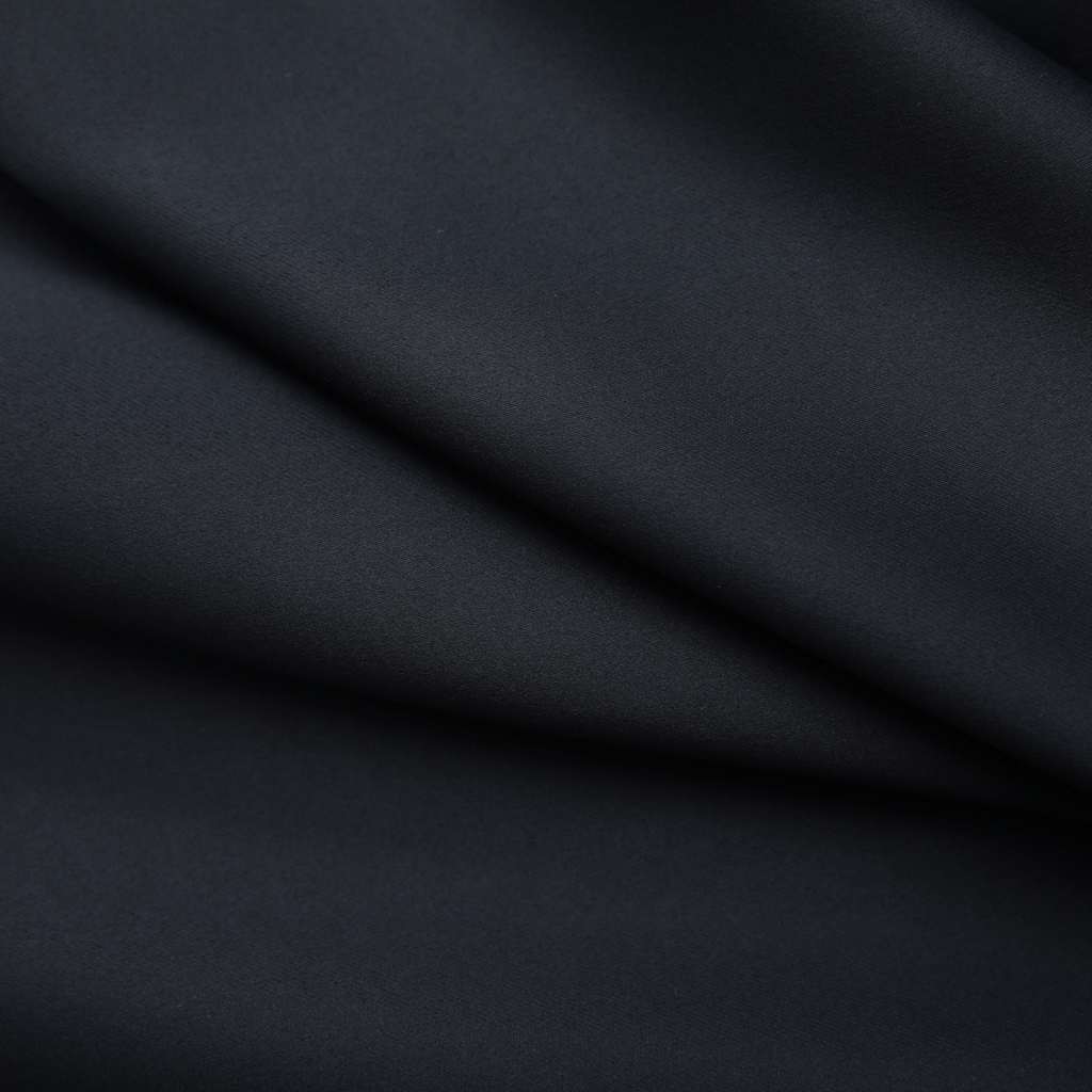 vidaXL Draperii opace cu cârlige, 2 buc., negru, 140 x 225 cm vidaXL Draperii opace cu cârlige, 2 buc., negru, 140 x 225 cm
