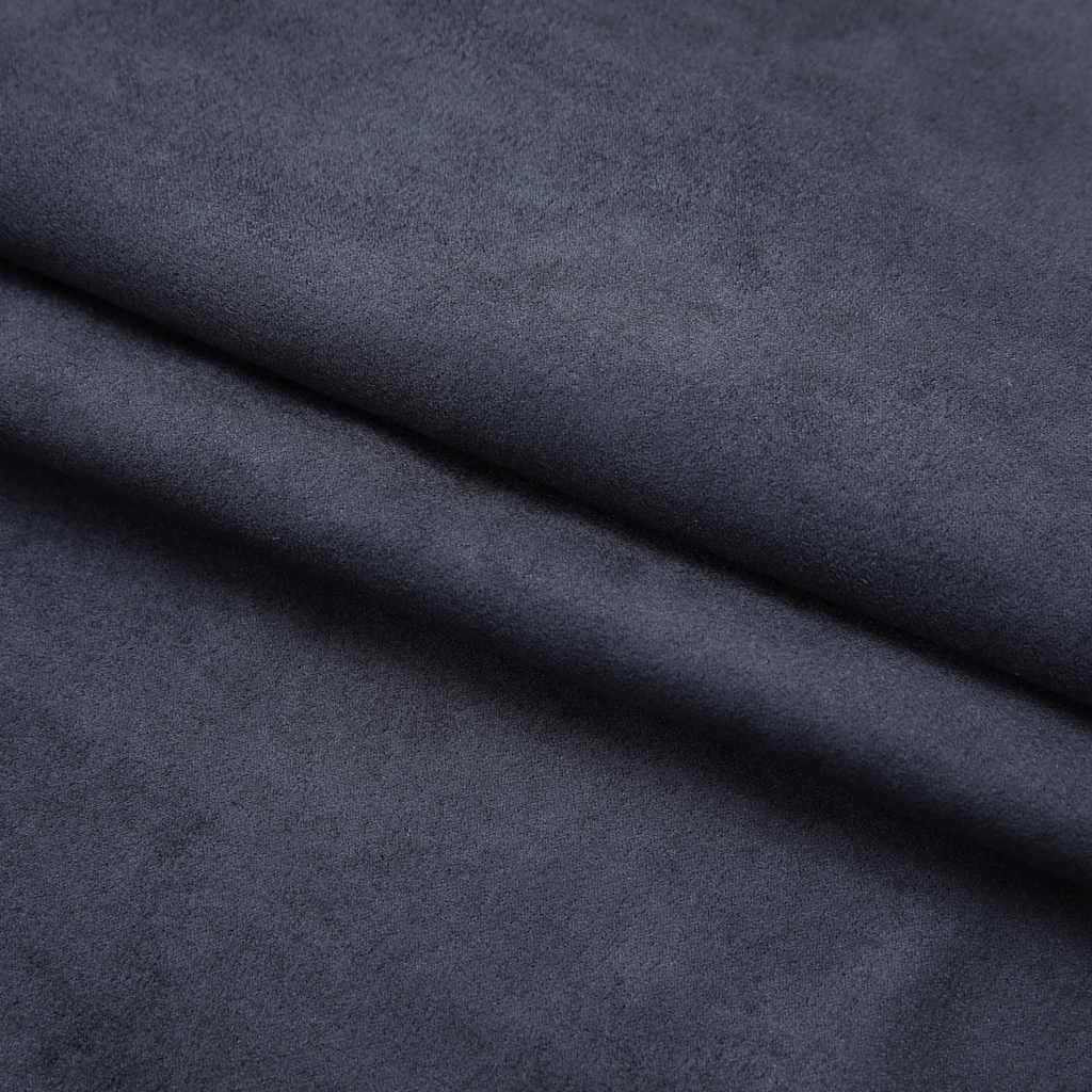 vidaXL Draperii opace cu cârlige, 2 buc., antracit, 140 x 175 cm vidaXL Draperii opace cu cârlige, 2 buc., antracit, 140 x 175 cm
