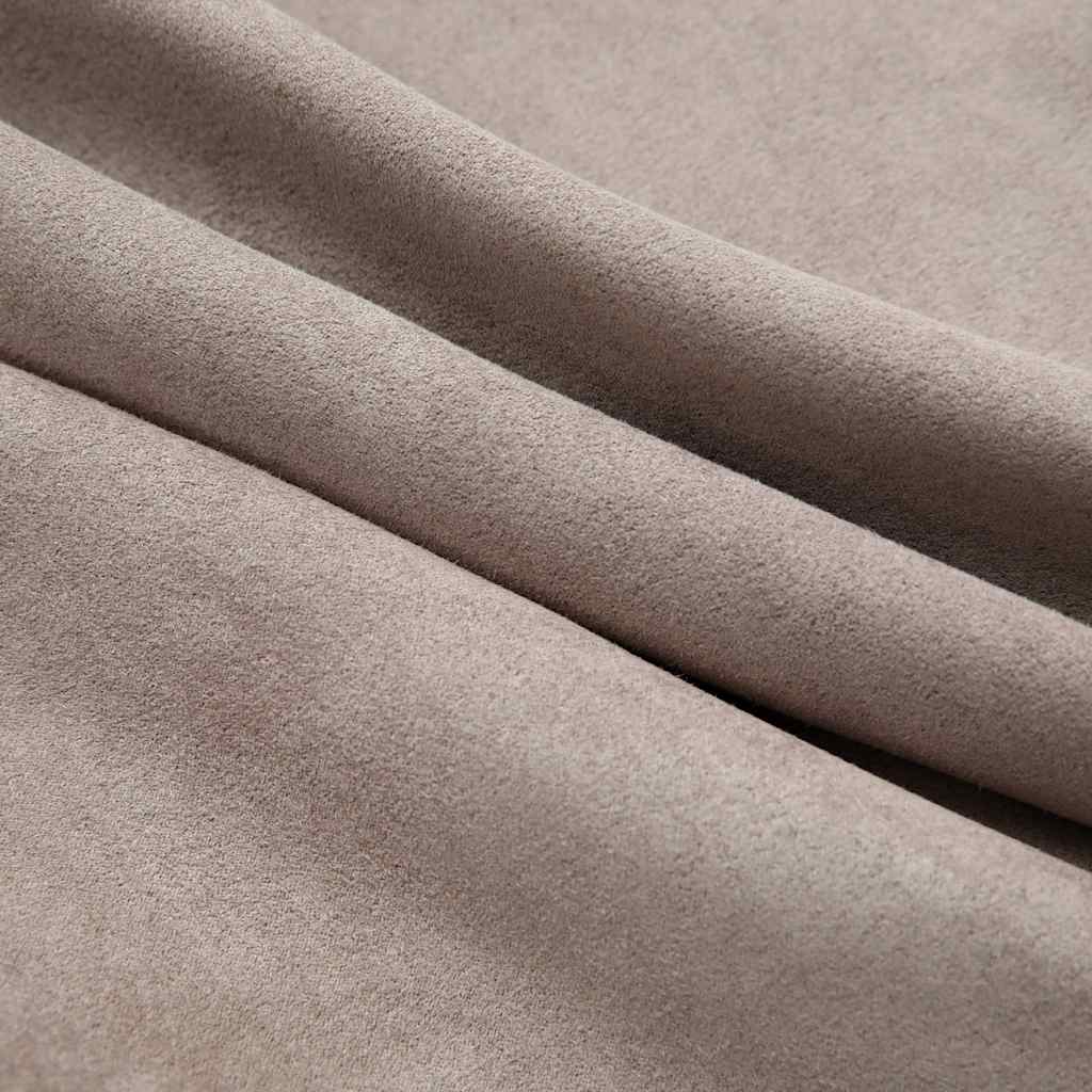 vidaXL Draperii opace cu inele metalice, 2 buc., gri taupe, 140x225 cm vidaXL Draperii opace cu inele metalice, 2 buc., gri taupe, 140x225 cm