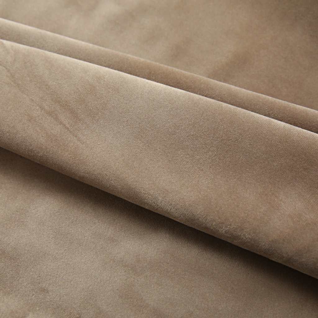 vidaXL Draperii opace, 2 buc., bej, 140x175 cm, catifea, cu cârlige vidaXL Draperii opace, 2 buc., bej, 140x175 cm, catifea, cu cârlige
