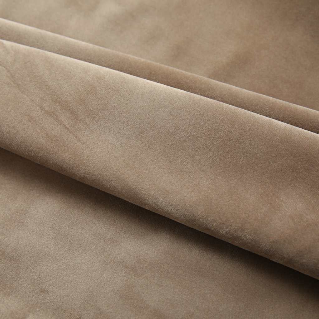vidaXL Draperii opace, 2 buc., bej, 140x225 cm, catifea, cu cârlige vidaXL Draperii opace, 2 buc., bej, 140x225 cm, catifea, cu cârlige