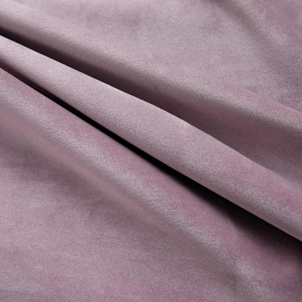 vidaXL Draperii opace cu inele 2 buc. roz antichizat 140x225cm catifea vidaXL Draperii opace cu inele 2 buc. roz antichizat 140x225cm catifea