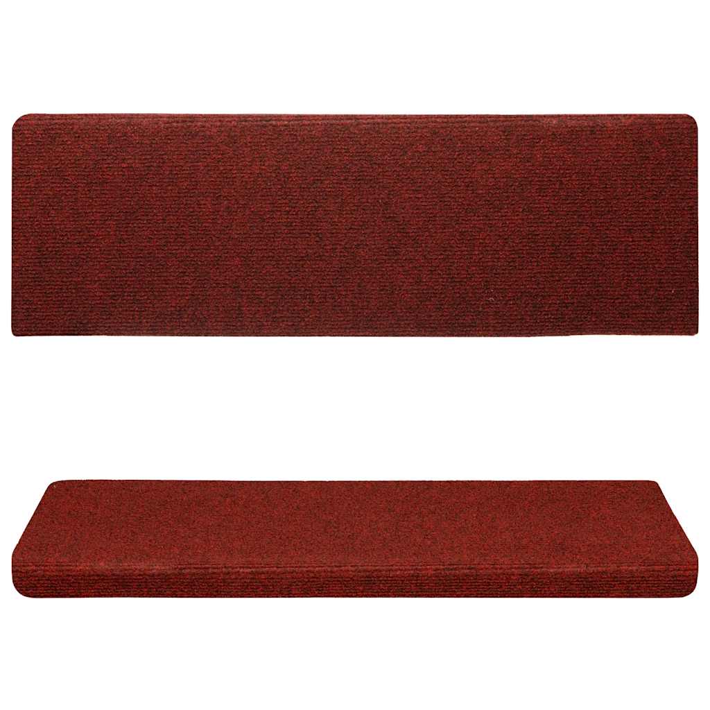 vidaXL Covorașe pentru scări autoadezive, 15 buc., 65x21x4 cm, margini dreptunghiulare, roșu bordeaux vidaXL Covorașe pentru scări autoadezive, 15 buc., 65x21x4 cm, margini dreptunghiulare, roșu bordeaux