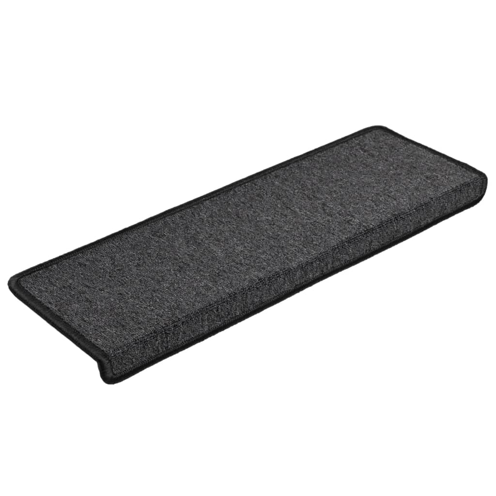 vidaXL Covorașe de trepte de scară, 15 buc., antracit, 65x21x4 cm vidaXL Covorașe de trepte de scară, 15 buc., antracit, 65x21x4 cm