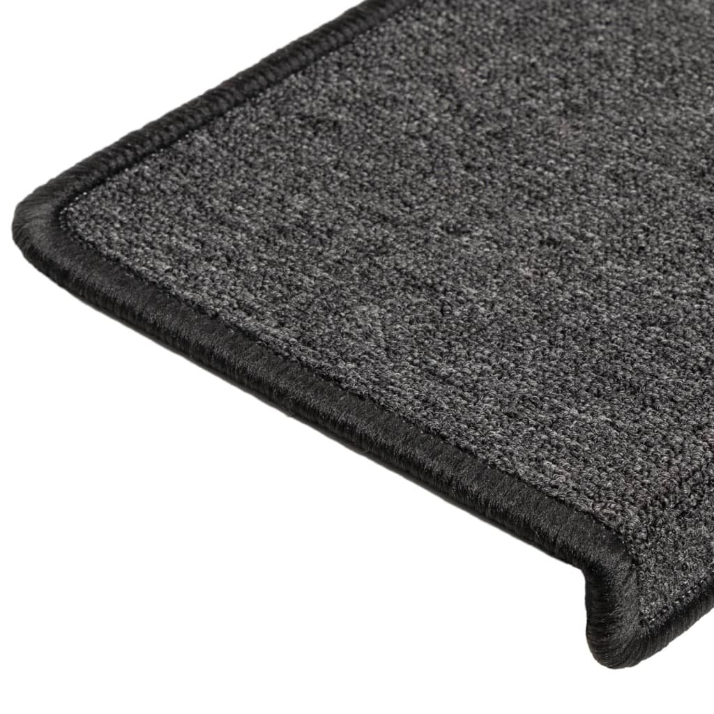 vidaXL Covorașe de trepte de scară, 15 buc., antracit, 65x21x4 cm vidaXL Covorașe de trepte de scară, 15 buc., antracit, 65x21x4 cm