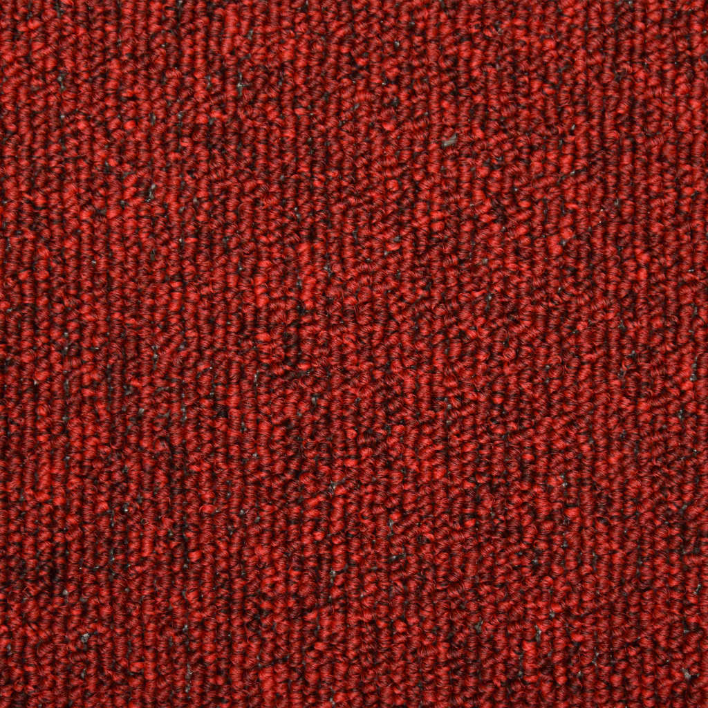 vidaXL Covorașe de trepte de scară, 15 buc., roșu, 65x21x4 cm