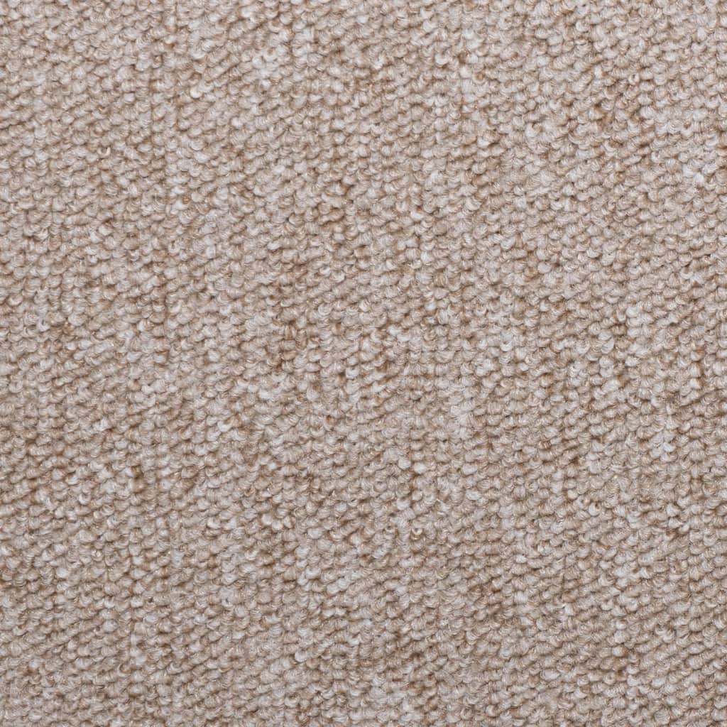 vidaXL Covorașe de trepte de scară, 15 buc., gri taupe, 65x21x4 cm