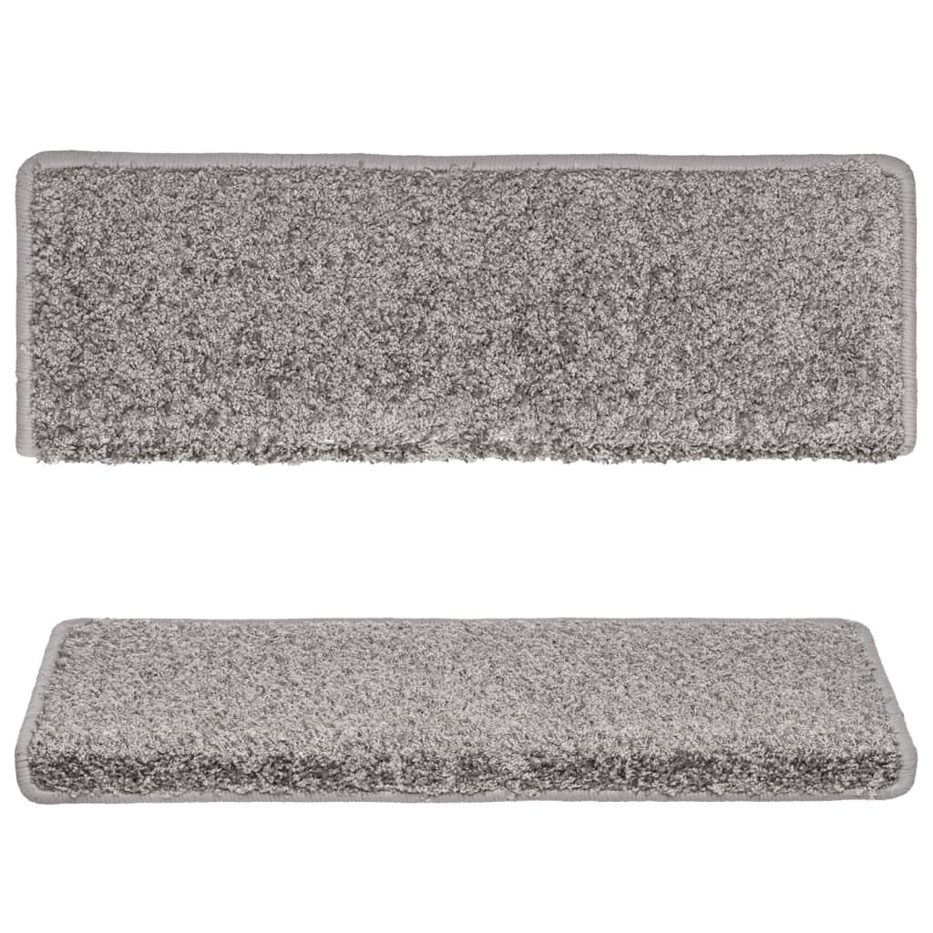 vidaXL Covorașe de trepte de scară, 15 buc., gri, 65x21x4 cm vidaXL Covorașe de trepte de scară, 15 buc., gri, 65x21x4 cm