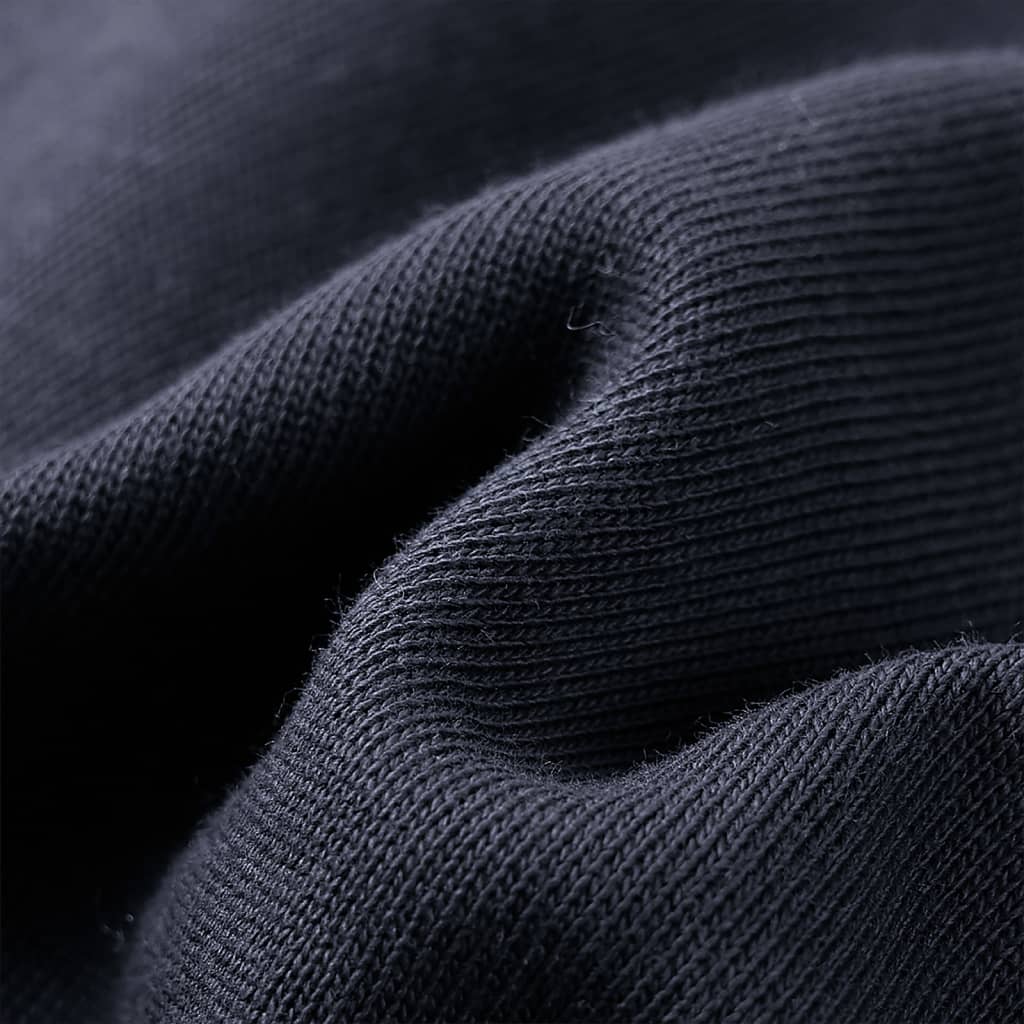 Bluzon cu glugă de copii, jumătate de fermoar, antracit și coniac, 128