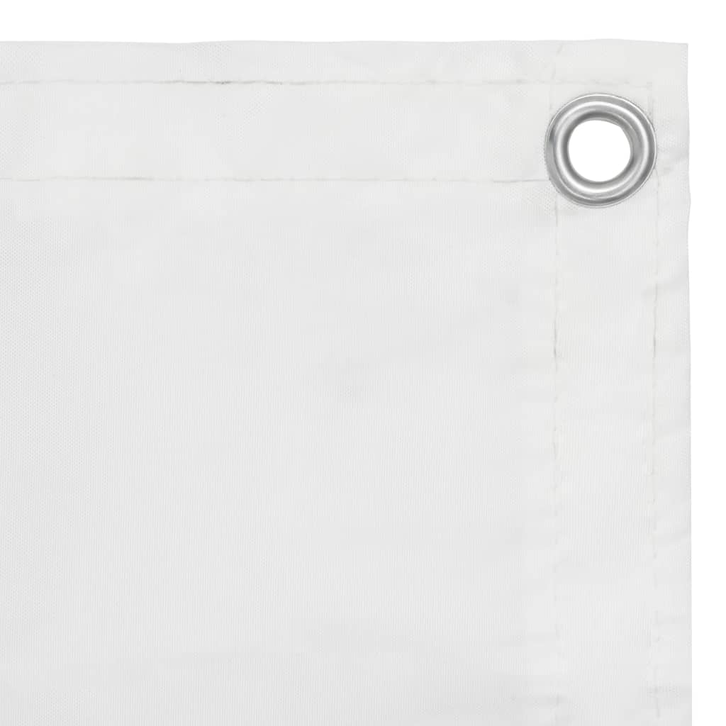 vidaXL Paravan de balcon, alb, 75 x 400 cm, țesătură oxford vidaXL Paravan de balcon, alb, 75 x 400 cm, țesătură oxford