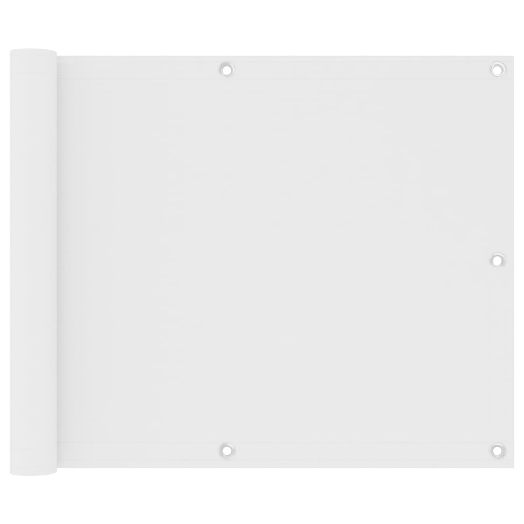 vidaXL Paravan de balcon, alb, 75 x 600 cm, țesătură oxford