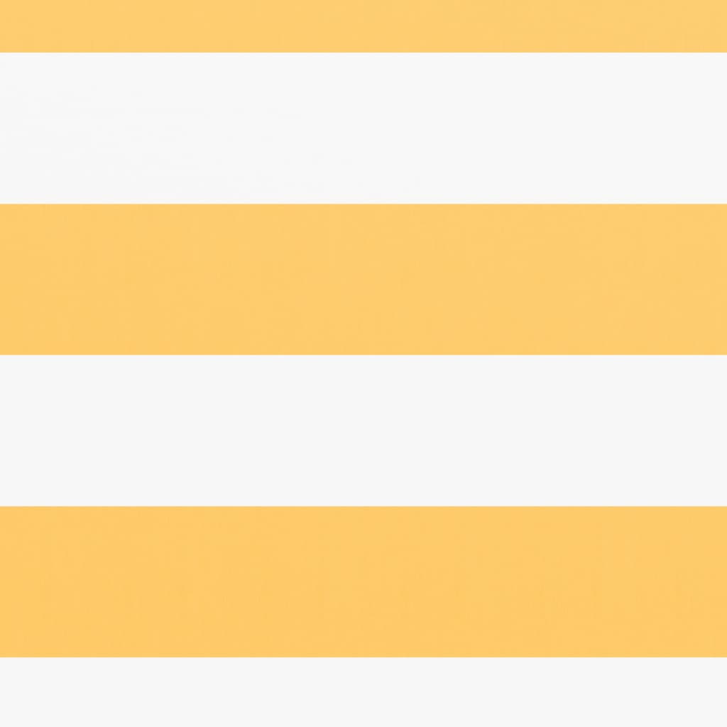 vidaXL Paravan de balcon, alb și galben, 75 x 400 cm, țesătură oxford