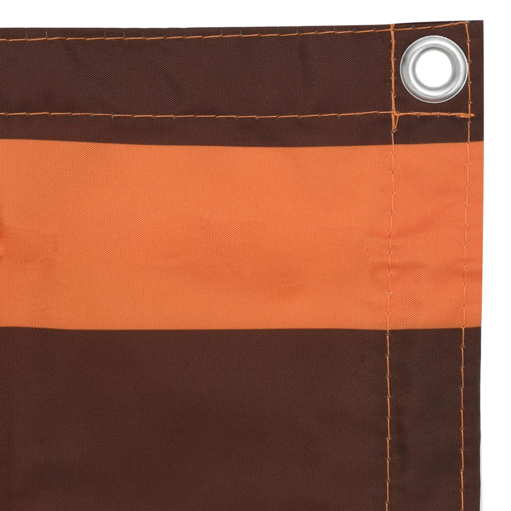vidaXL Paravan de balcon portocaliu și maro 75x600 cm țesătură oxford vidaXL Paravan de balcon portocaliu și maro 75x600 cm țesătură oxford