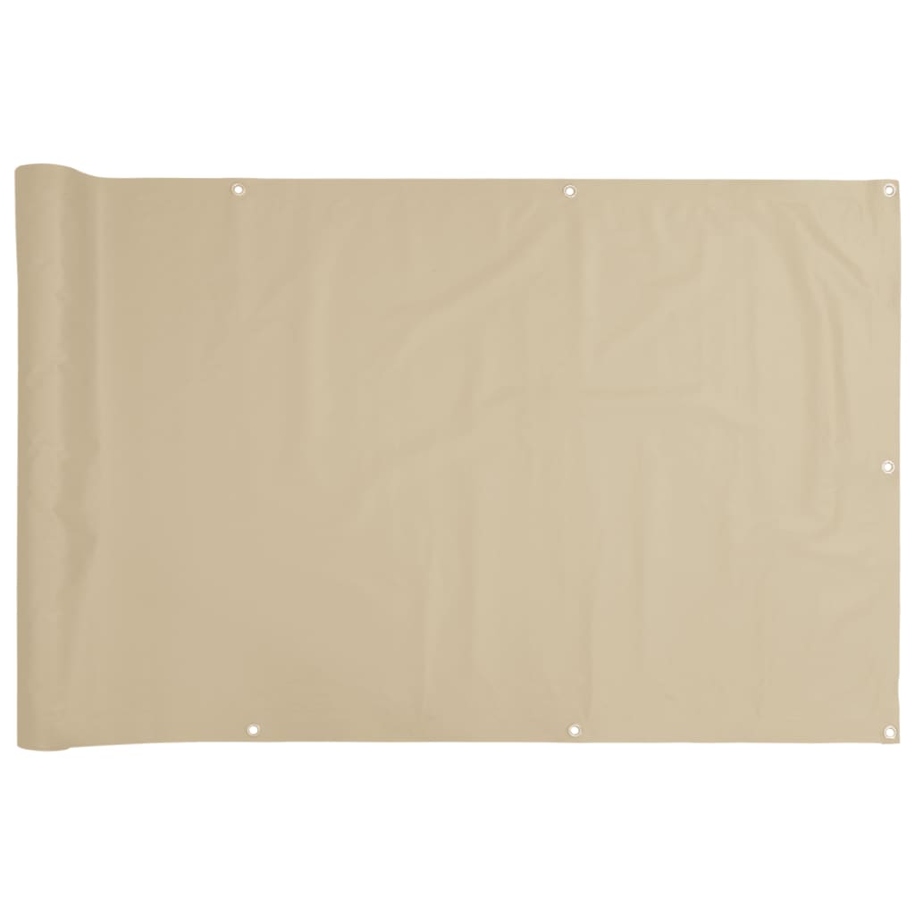vidaXL Paravan de balcon, bej, 120x500 cm, țesătură oxford vidaXL Paravan de balcon, bej, 120x500 cm, țesătură oxford