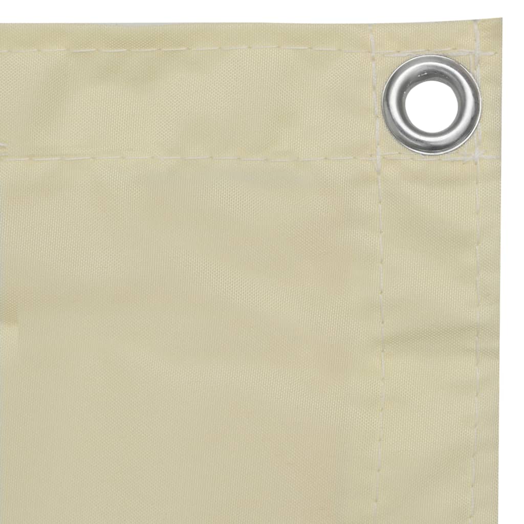 vidaXL Paravan pentru balcom, crem, 90x300 cm, țesătură oxford vidaXL Paravan pentru balcom, crem, 90x300 cm, țesătură oxford