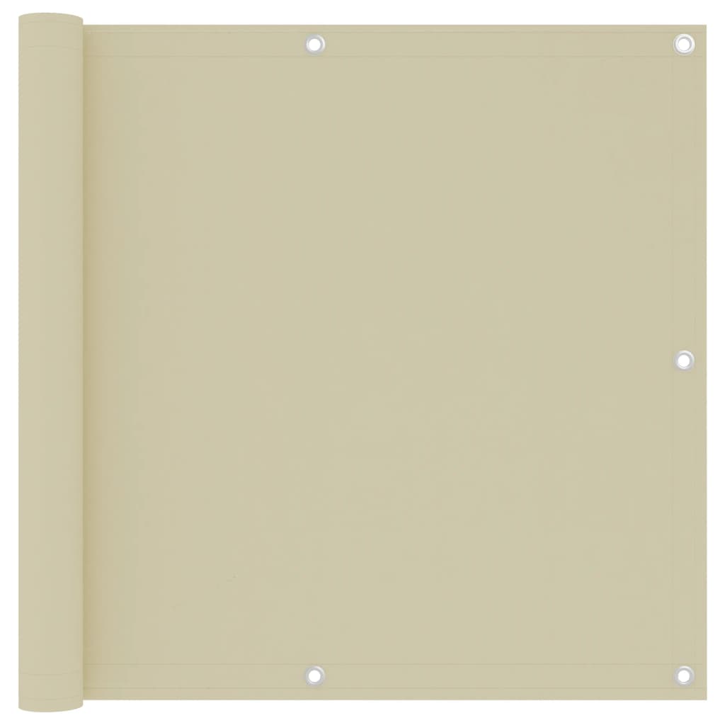 vidaXL Paravan pentru balcom, crem, 90x300 cm, țesătură oxford vidaXL Paravan pentru balcom, crem, 90x300 cm, țesătură oxford