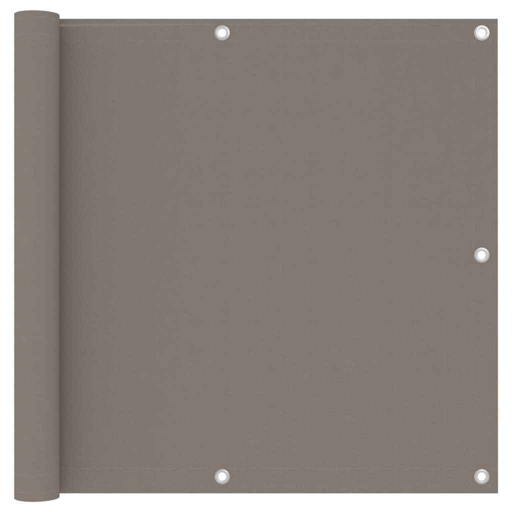 vidaXL Paravan de balcon, gri taupe, 90x400 cm, țesătură oxford