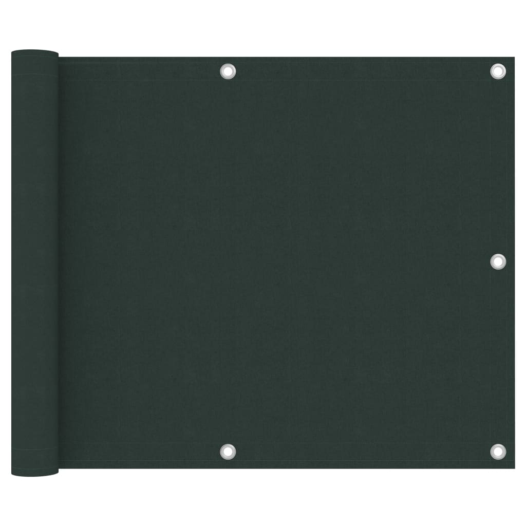 vidaXL Paravan de balcon, verde închis, 75x300 cm, țesătură oxford vidaXL Paravan de balcon, verde închis, 75x300 cm, țesătură oxford