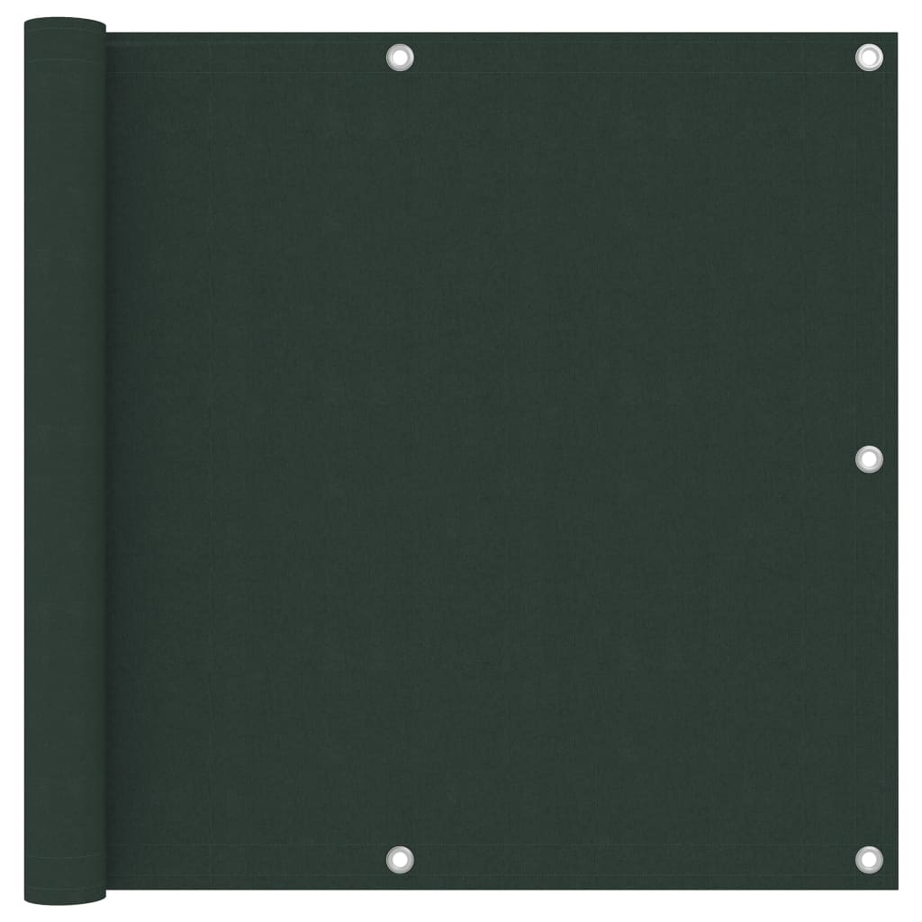 vidaXL Paravan de balcon, verde închis, 90x300 cm, țesătură oxford vidaXL Paravan de balcon, verde închis, 90x300 cm, țesătură oxford