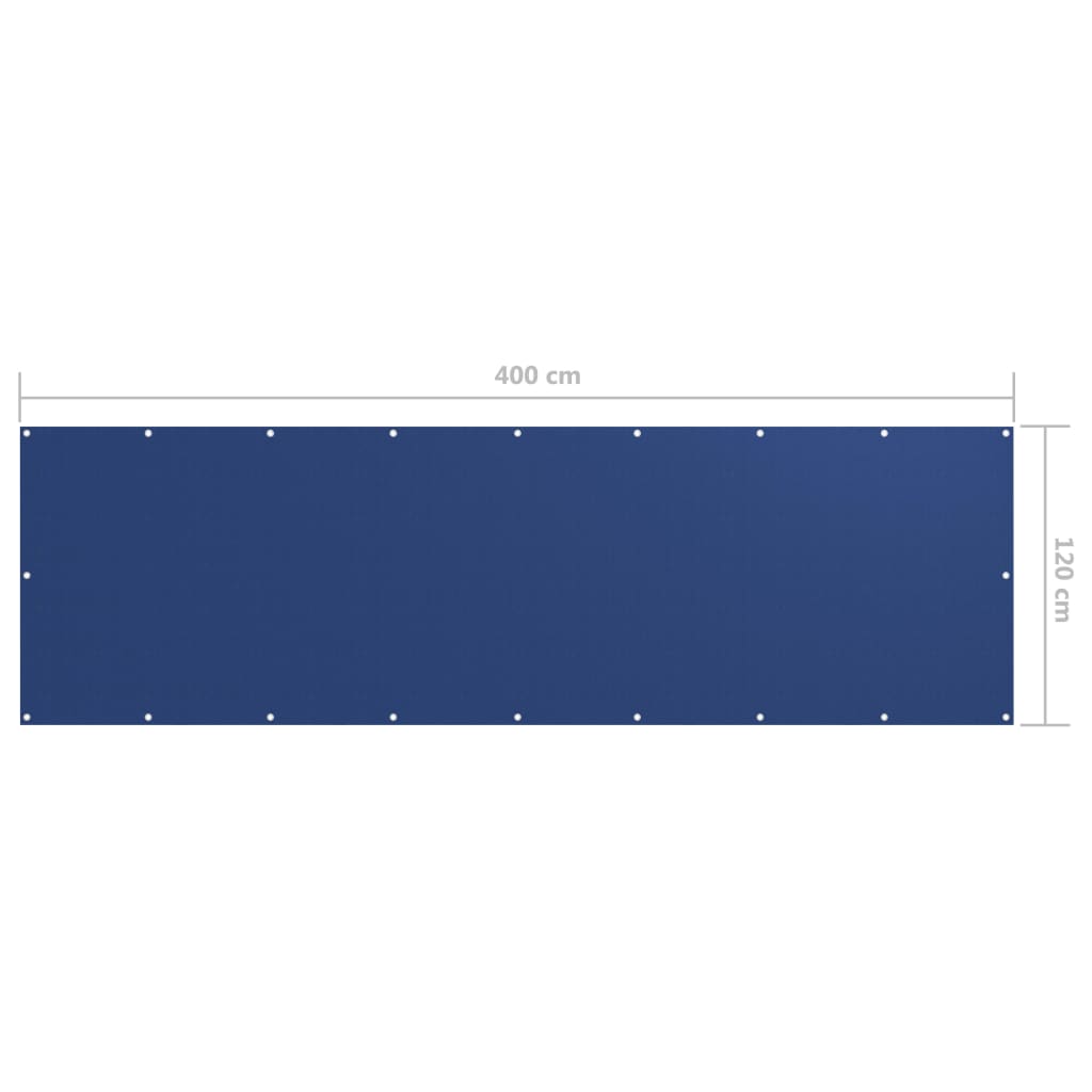 vidaXL Prelată balcon albastru 120x400 cm țesătură Oxford vidaXL Prelată balcon albastru 120x400 cm țesătură Oxford