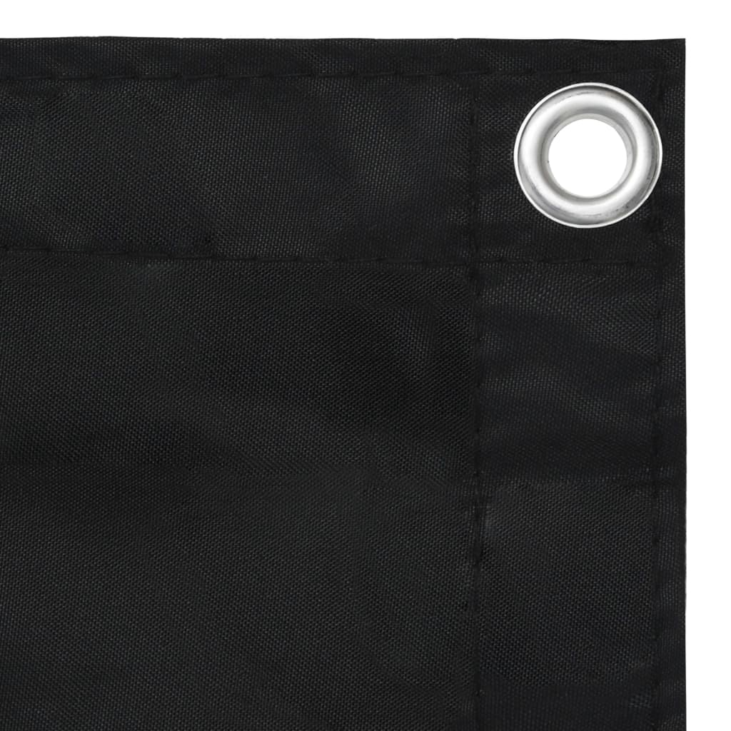 vidaXL Prelată balcon, negru, 75x300 cm, țesătură oxford vidaXL Prelată balcon, negru, 75x300 cm, țesătură oxford