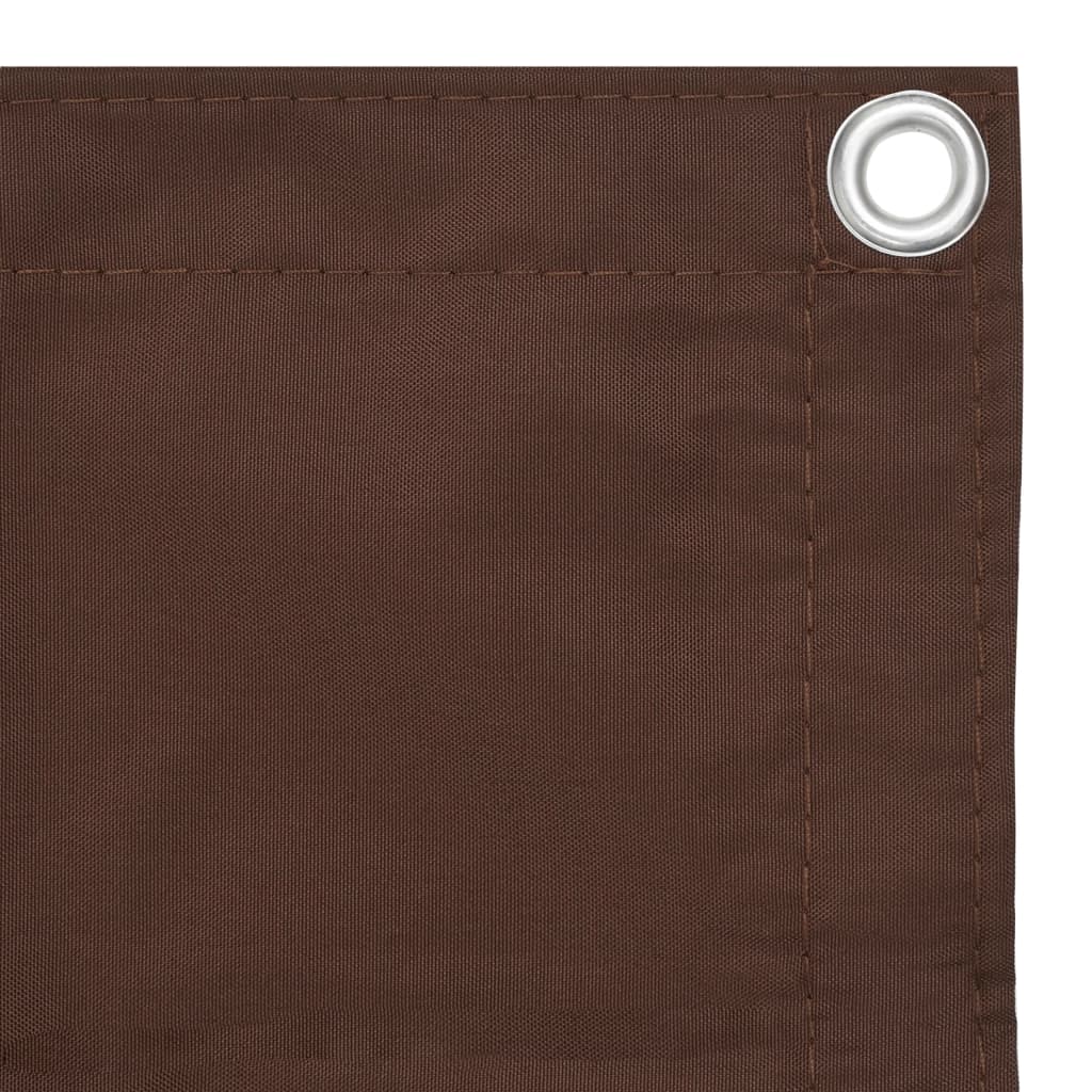 vidaXL Paravan de balcon, maro, 75 x 600 cm, țesătură oxford vidaXL Paravan de balcon, maro, 75 x 600 cm, țesătură oxford