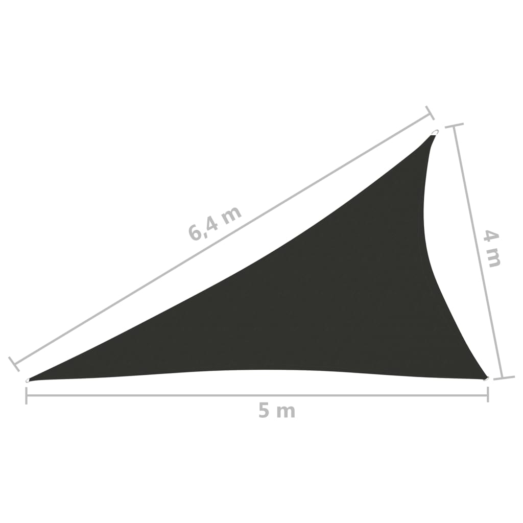 vidaXL Parasolar, antracit, 4x5x6,4 m, țesătură oxford, triunghiular vidaXL Parasolar, antracit, 4x5x6,4 m, țesătură oxford, triunghiular