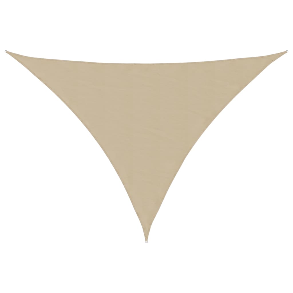 vidaXL Parasolar, bej, 3x4x5m, țesătură oxford, triunghiular