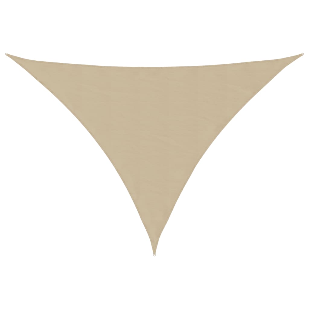 vidaXL Parasolar, bej, 5x7x7 m, țesătură oxford, triunghiular