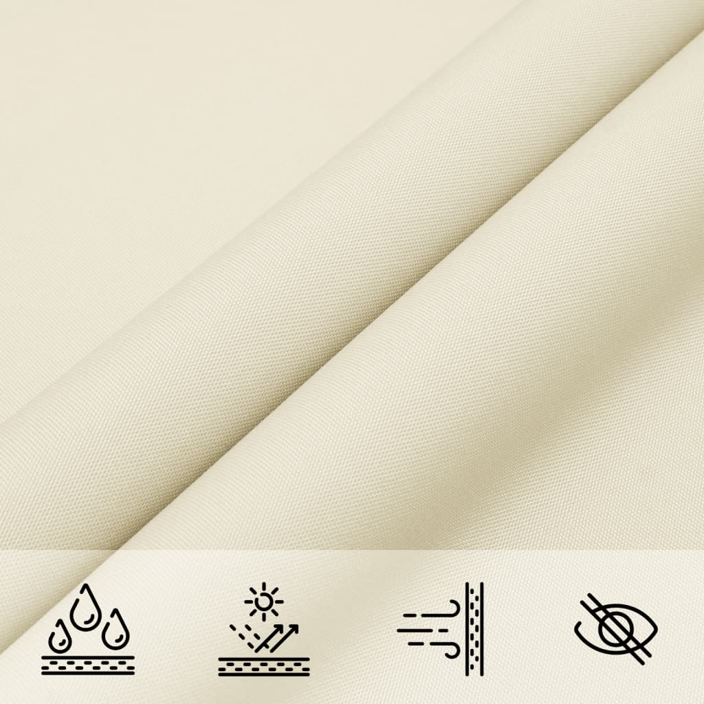 vidaXL Pânză parasolar, crem, 2,5x2,5 m, țesătură oxford, pătrat vidaXL Pânză parasolar, crem, 2,5x2,5 m, țesătură oxford, pătrat