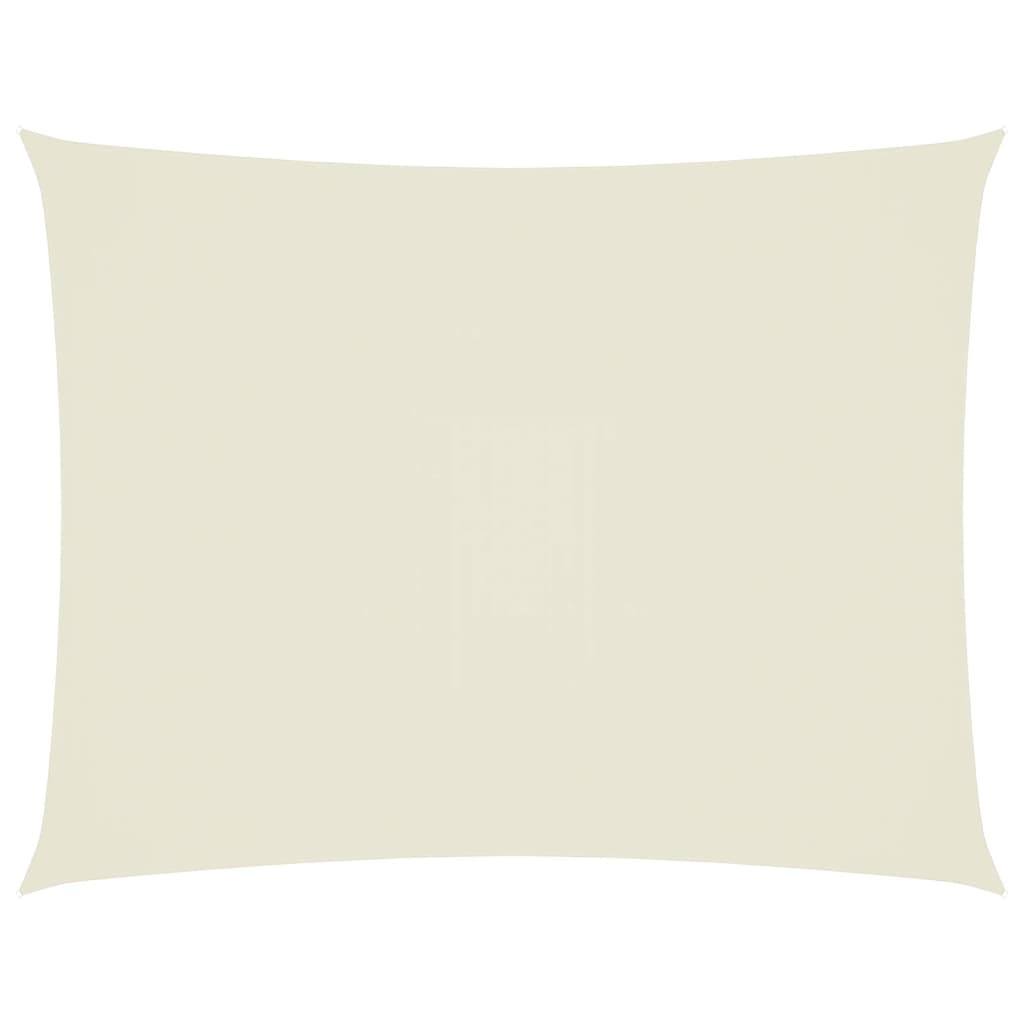 vidaXL Pânză parasolar, crem, 4x5 m, țesătură oxford, dreptunghiular