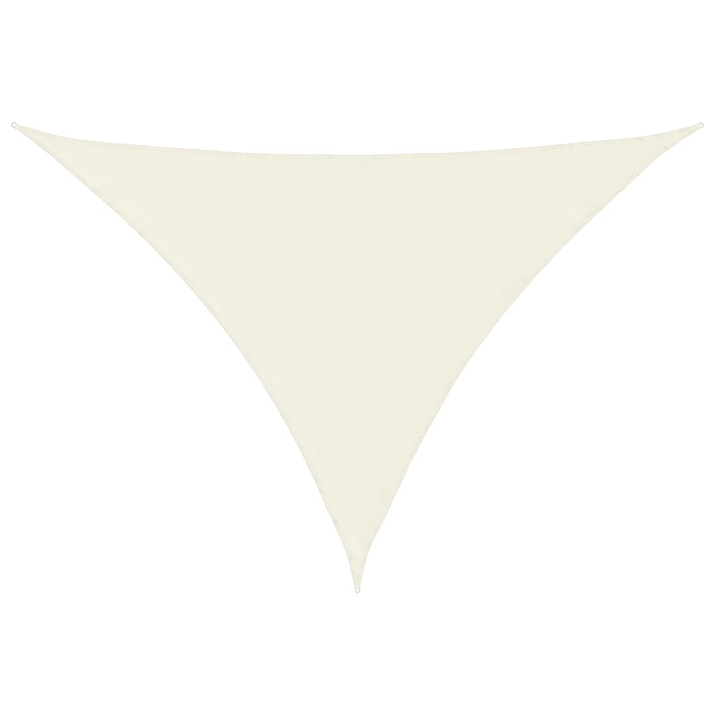 vidaXL Parasolar, crem, 2,5x2,5x3,5 m, țesătură oxford, triunghiular vidaXL Parasolar, crem, 2,5x2,5x3,5 m, țesătură oxford, triunghiular