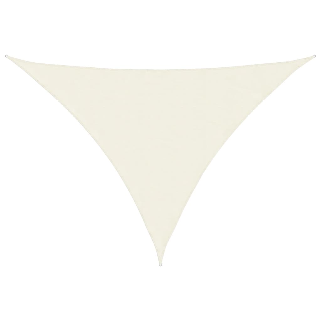 vidaXL Pânză parasolar, crem, 3x4x4 m, țesătură oxford, triunghiular vidaXL Pânză parasolar, crem, 3x4x4 m, țesătură oxford, triunghiular