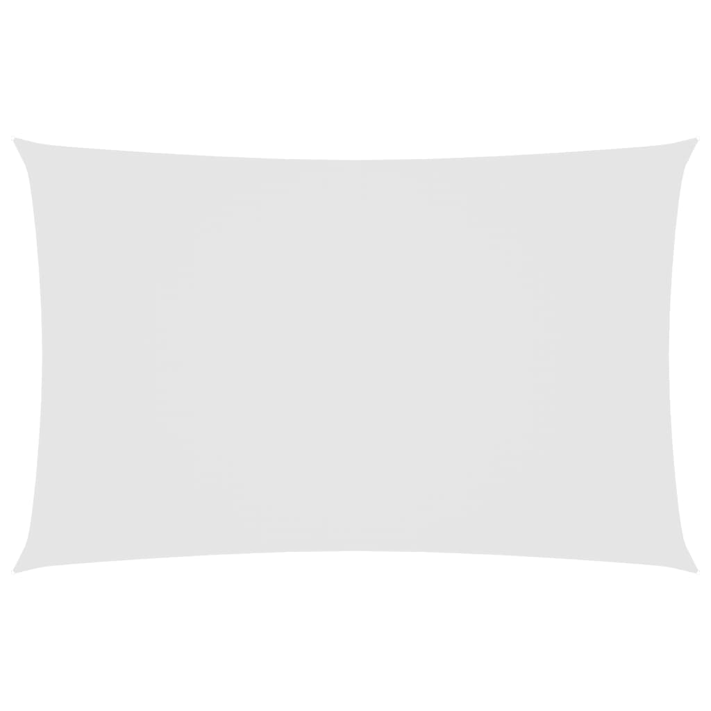 vidaXL Pânză parasolar, alb, 2,5x5 m, țesătură oxford, dreptunghiular