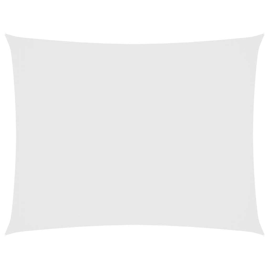 vidaXL Pânză parasolar, alb, 3x4 m, țesătură oxford, dreptunghiular