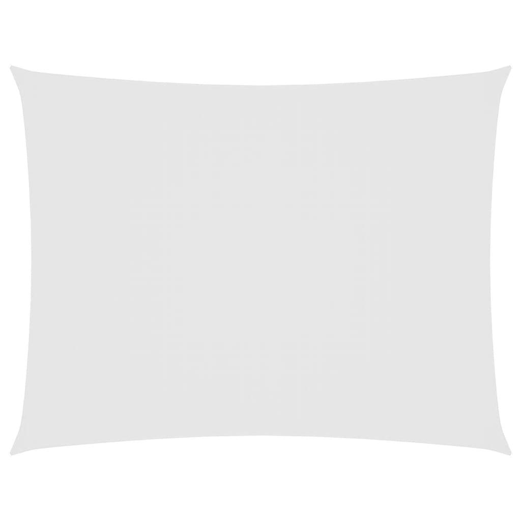 vidaXL Pânză parasolar, alb, 5x6 m, țesătură oxford, dreptunghiular