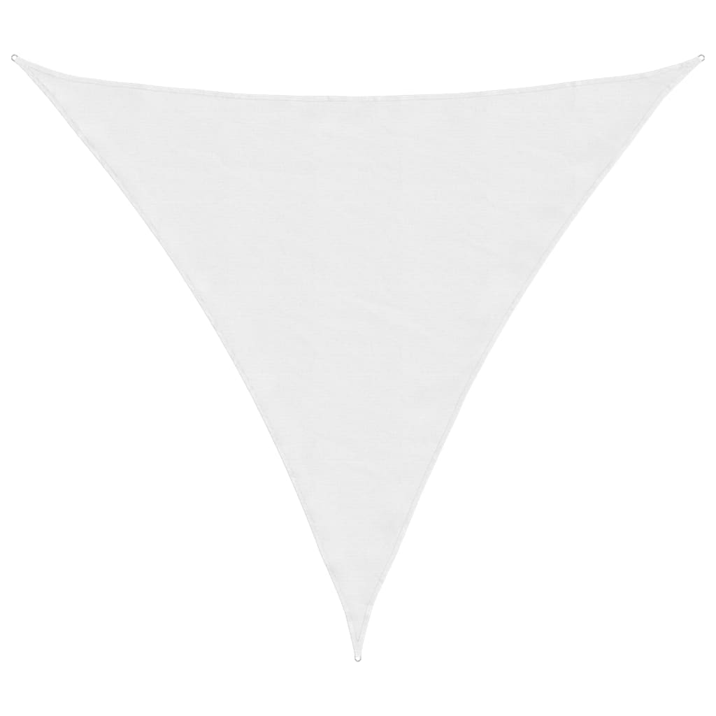 vidaXL Parasolar, alb, 3x3x3 m, țesătură oxford, triunghiular vidaXL Parasolar, alb, 3x3x3 m, țesătură oxford, triunghiular