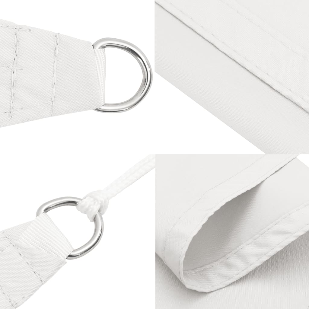 vidaXL Parasolar, alb, 3x3x3 m, țesătură oxford, triunghiular vidaXL Parasolar, alb, 3x3x3 m, țesătură oxford, triunghiular