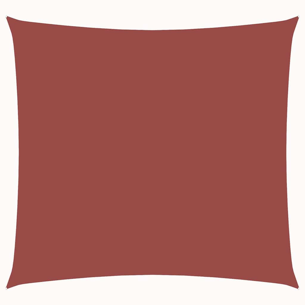 vidaXL Pânză parasolar, cărămiziu, 3x3 m, țesătură oxford, pătrat