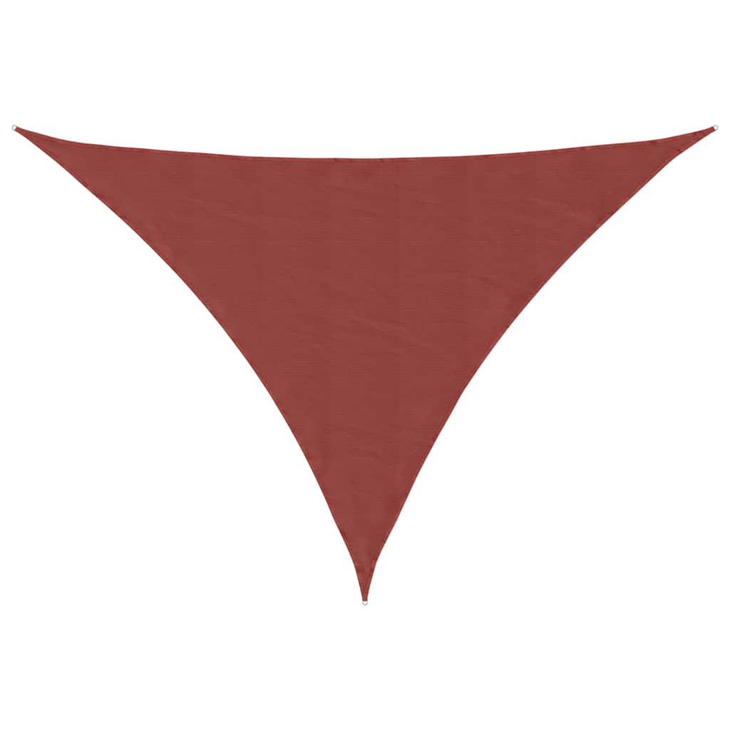 vidaXL Parasolar, cărămiziu, 3x4x4m, țesătură oxford, triunghiular