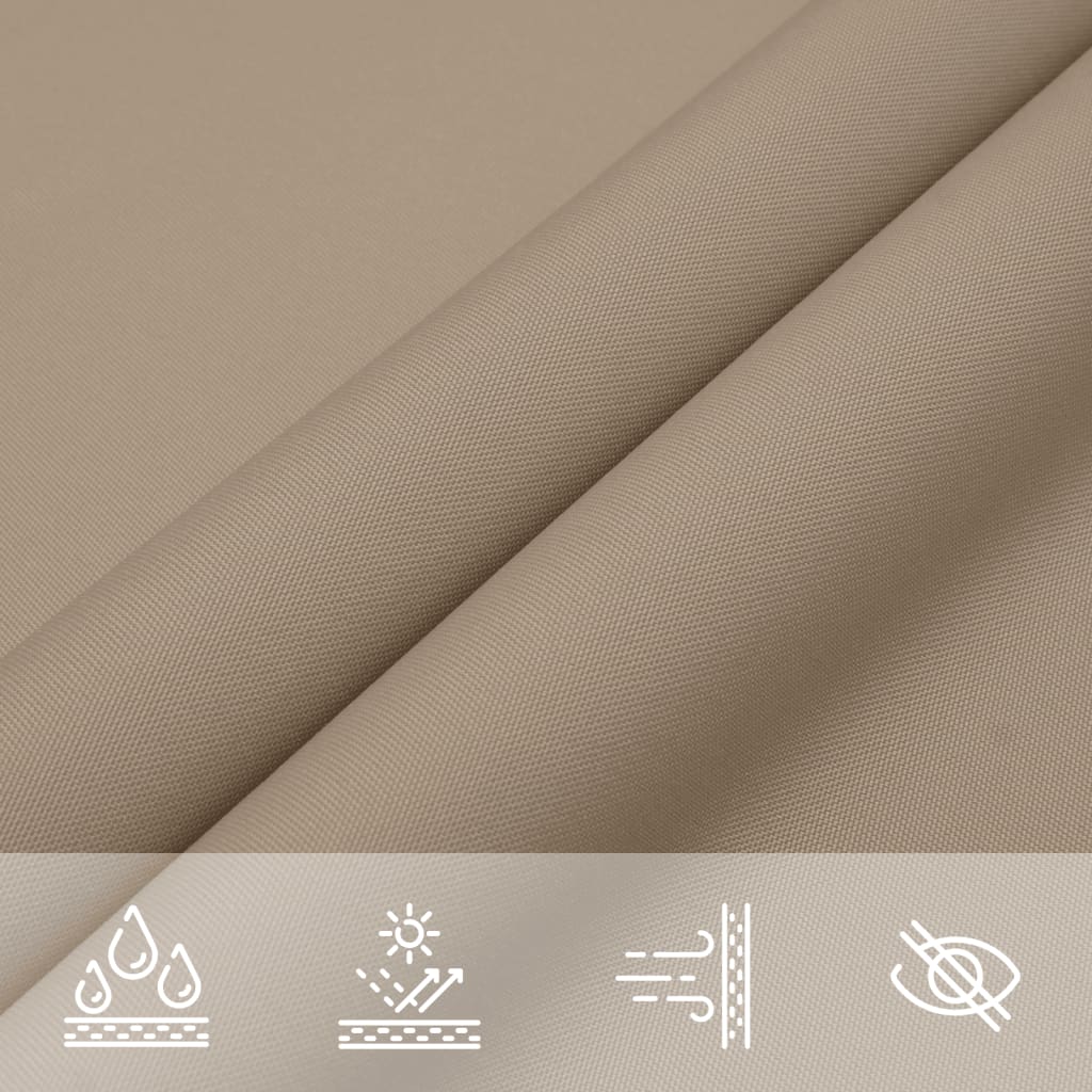 vidaXL Parasolar, gri taupe, 3x3 m, țesătură oxford, pătrat vidaXL Parasolar, gri taupe, 3x3 m, țesătură oxford, pătrat