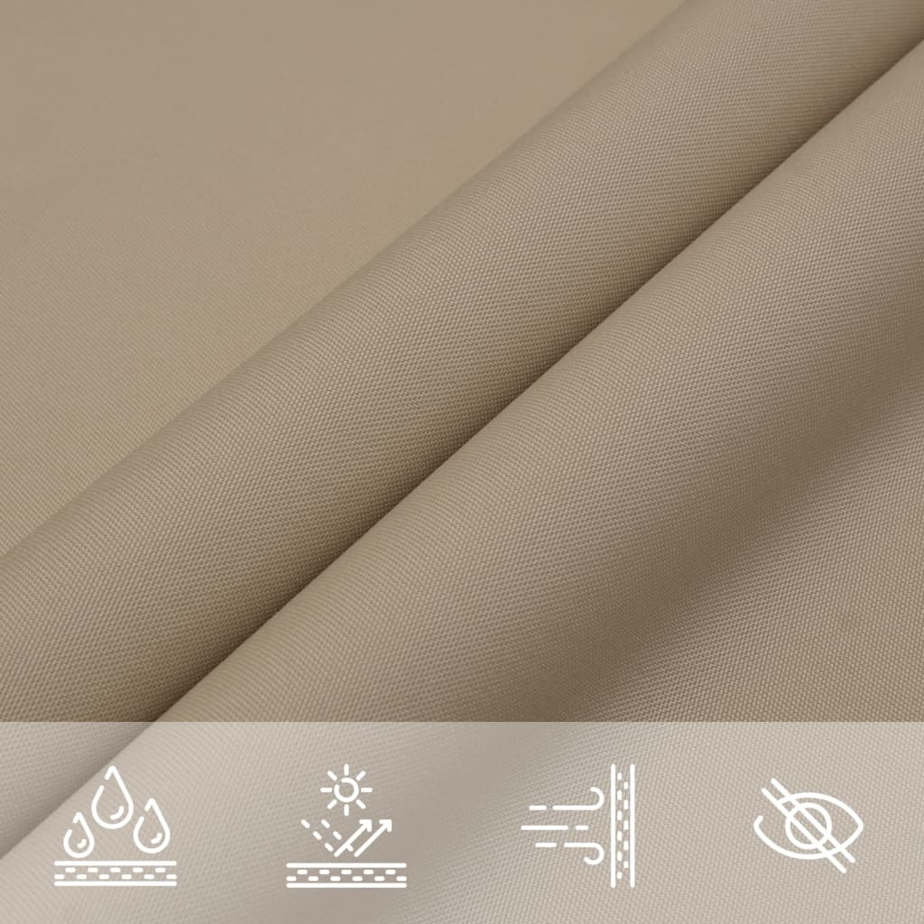 vidaXL Pânză parasolar, gri taupe, 3,6x3,6 m, țesătură oxford, pătrat