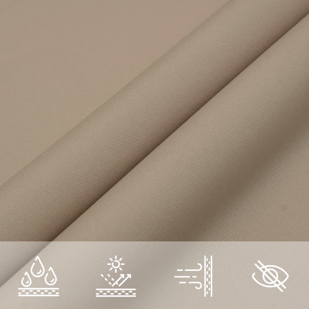 vidaXL Pânză parasolar, gri taupe, 4x4 m, țesătură oxford, pătrat