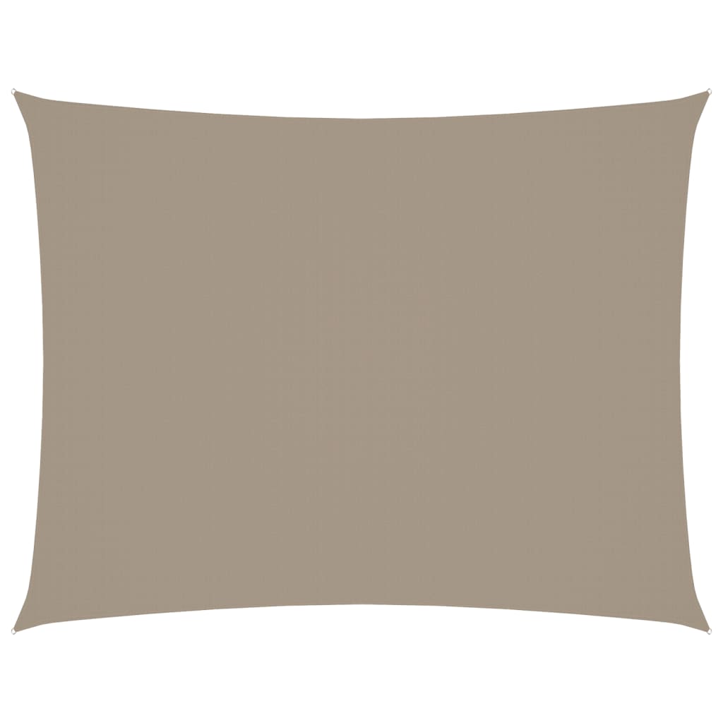 vidaXL Pânză parasolar gri taupe 2,5x4 m textil oxford dreptunghiular
