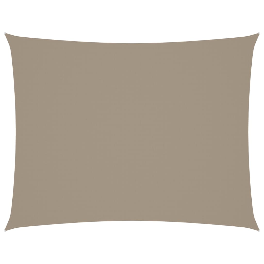 vidaXL Pânză parasolar, taupe, 4x5 m, țesătură oxford, dreptunghiular