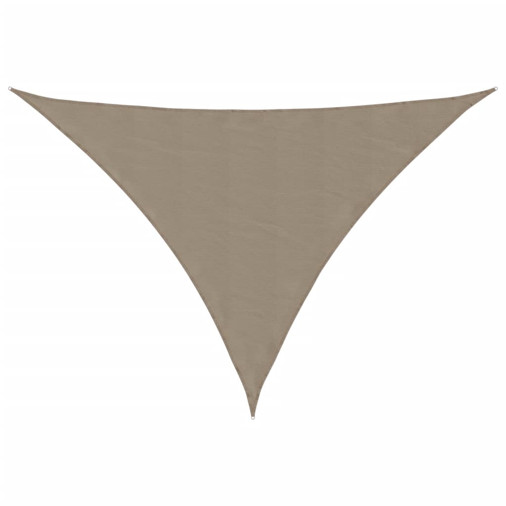 vidaXL Parasolar gri taupe 2,5x2,5x3,5 m țesătură oxford triunghiular vidaXL Parasolar gri taupe 2,5x2,5x3,5 m țesătură oxford triunghiular